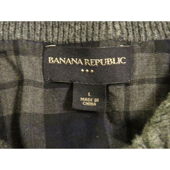 Banana Republic Men's Button Packet Pullover Sweater Heather Gray Size Large - Picture 11 of 11